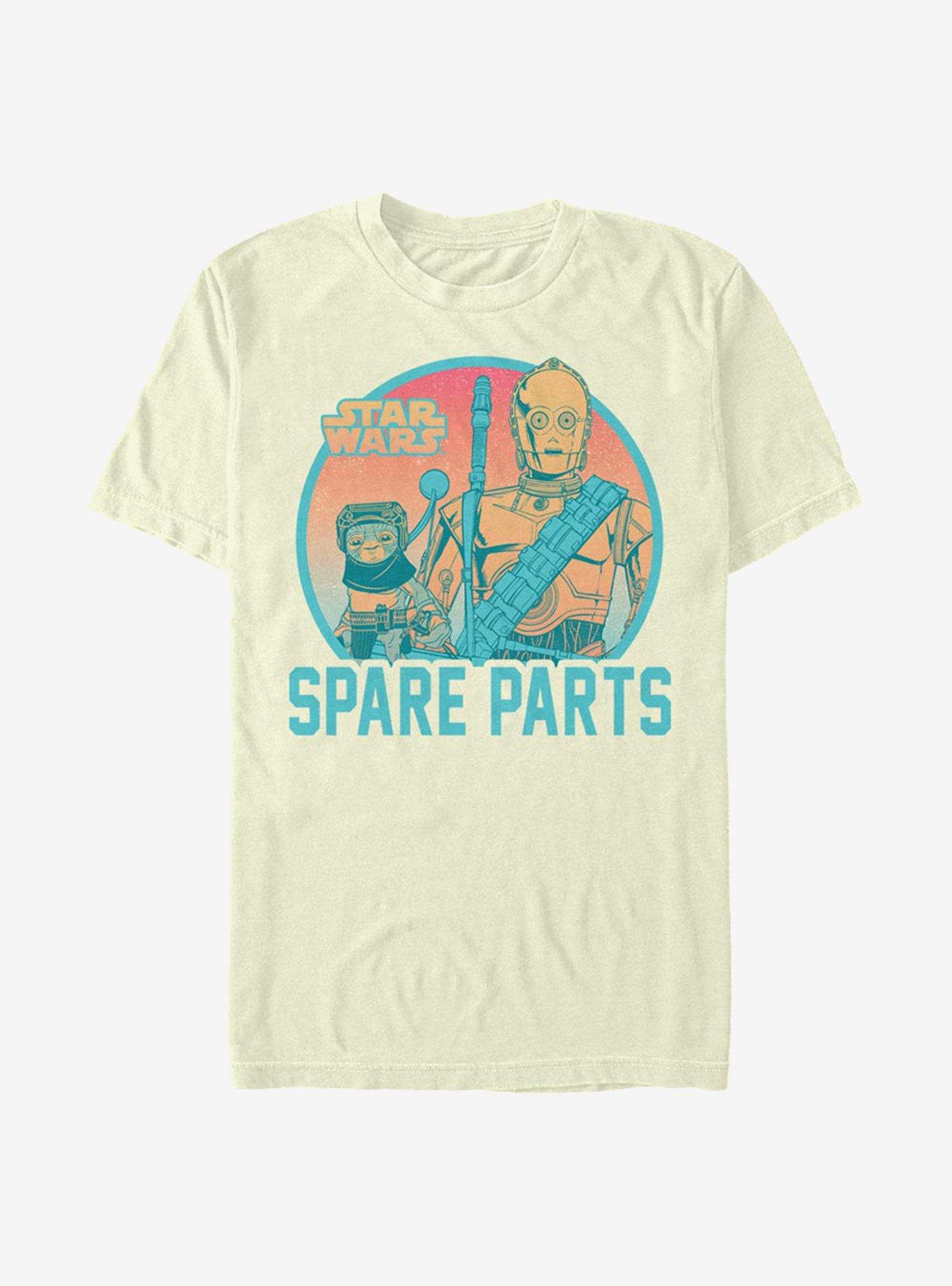 Star Wars: The Rise Of Skywalker Spare Parts T-Shirt, NATURAL, hi-res