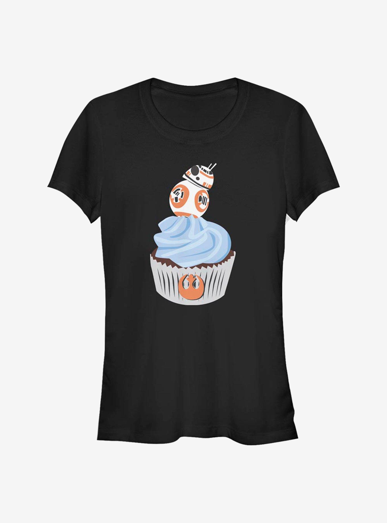 Star Wars: The Rise Of Skywalker BB-8 Cucpcake Girls T-Shirt, BLACK, hi-res