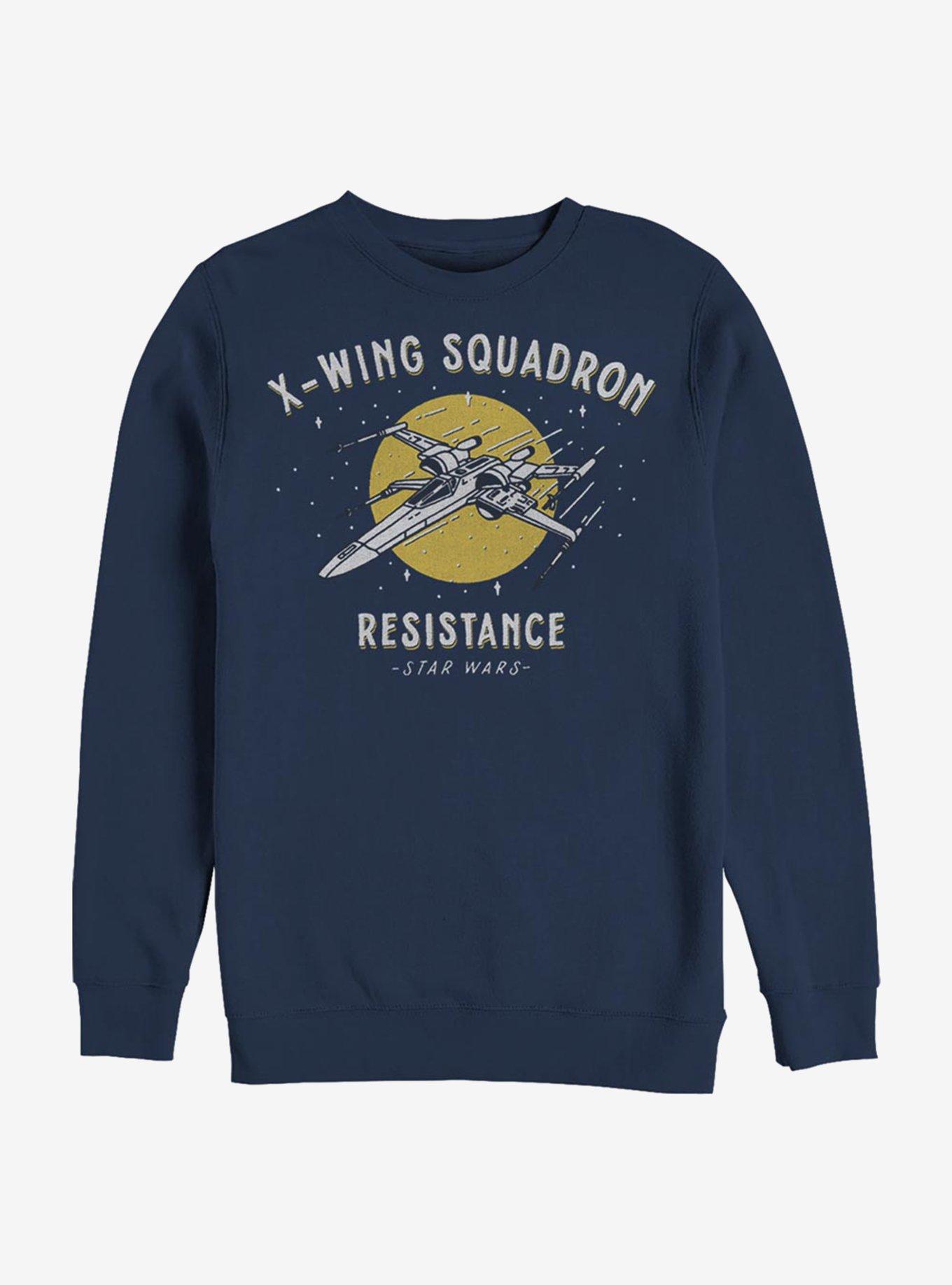 Star Wars: The Rise Of Skywalker Rebel Matchbook Crew Sweatshirt, NAVY, hi-res