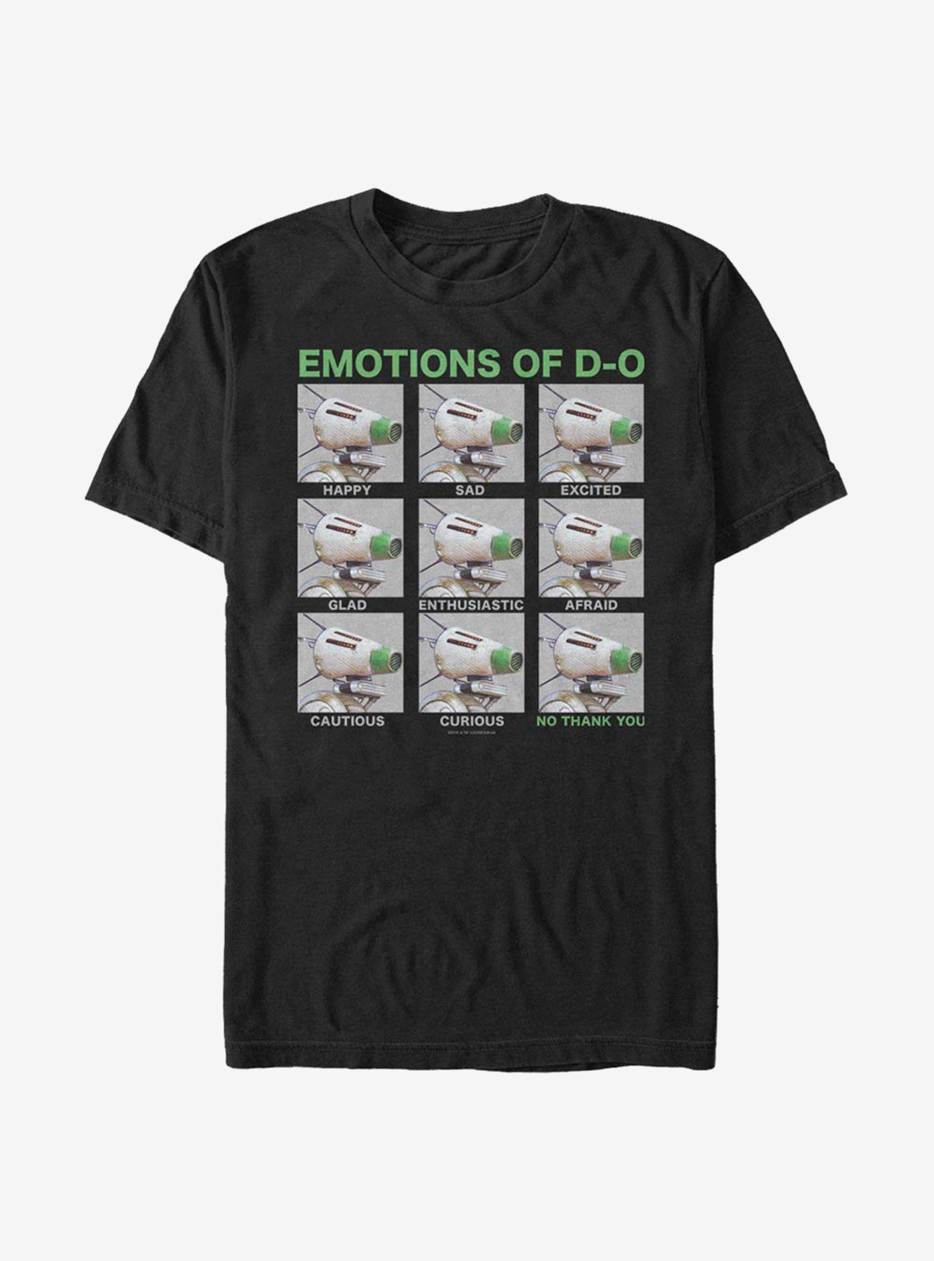 Star Wars: The Rise Of Skywalker Emotional D-O T-Shirt, BLACK, hi-res