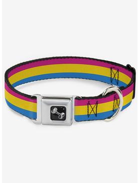 Pansexual Flag Seatbelt Dog Collar, , hi-res