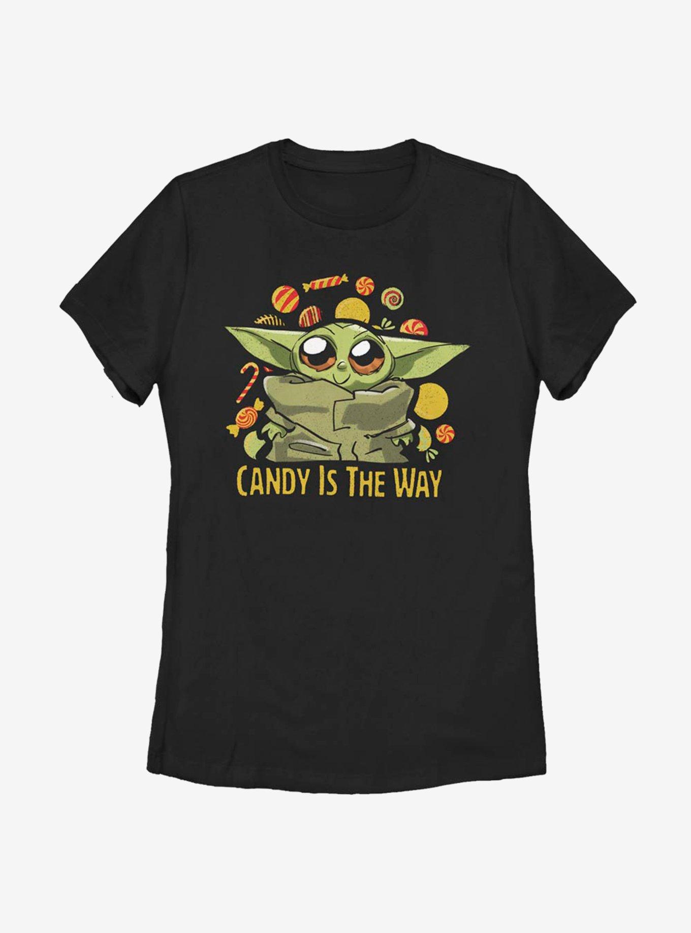 Star Wars The Mandalorian The Child Candy Is The Way Womens T-Shirt, BLACK, hi-res