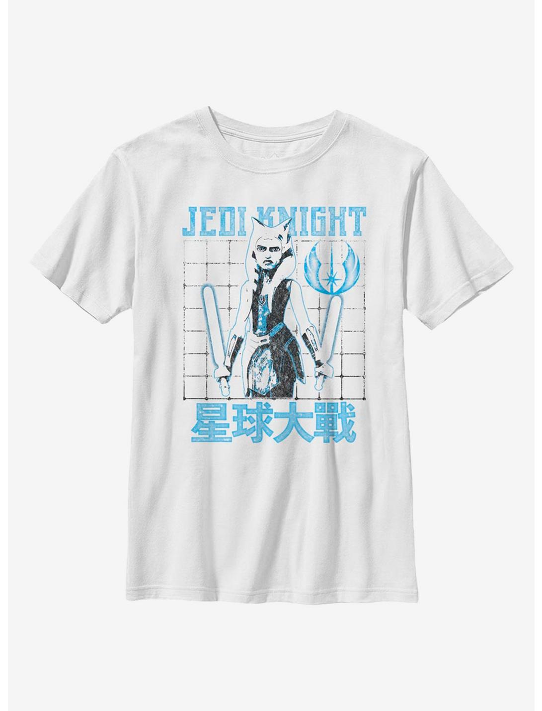 Star Wars: The Clone Wars Ahsoka Jedi Knight Tanos Tanto Youth T-Shirt, WHITE, hi-res