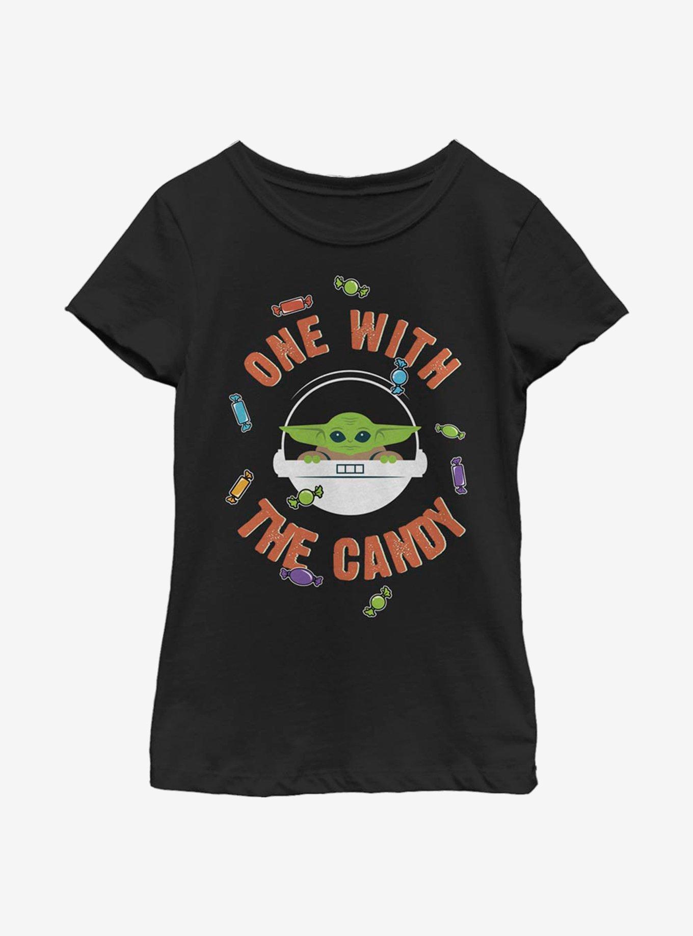 Star Wars The Mandalorian The Child One With The Candy Youth Girls T-Shirt, BLACK, hi-res