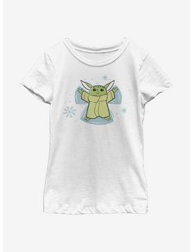 Plus Size Star Wars The Mandalorian The Child Snow Angel Youth Girls T-Shirt, , hi-res