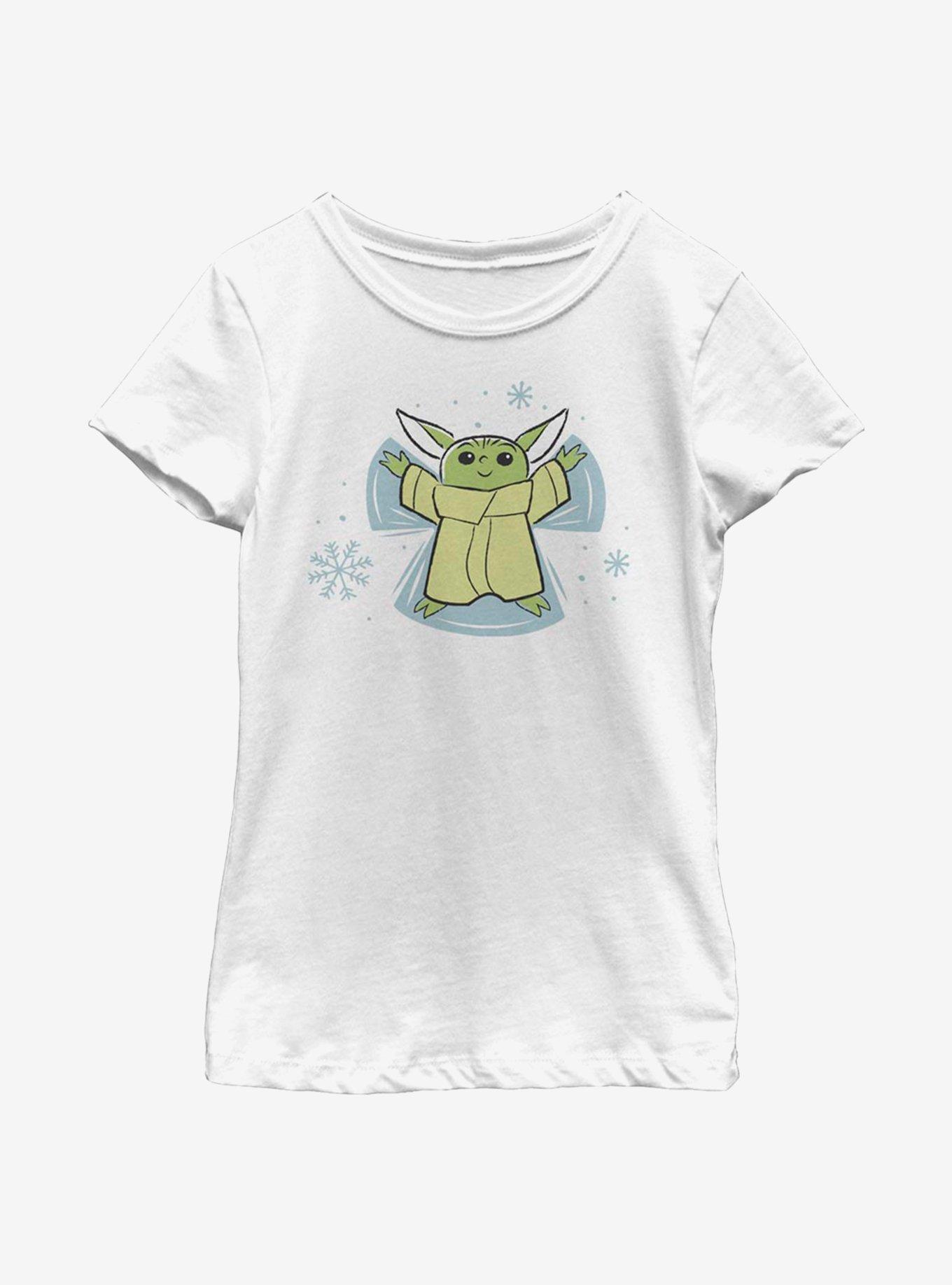 Star Wars The Mandalorian The Child Snow Angel Youth Girls T-Shirt, , hi-res