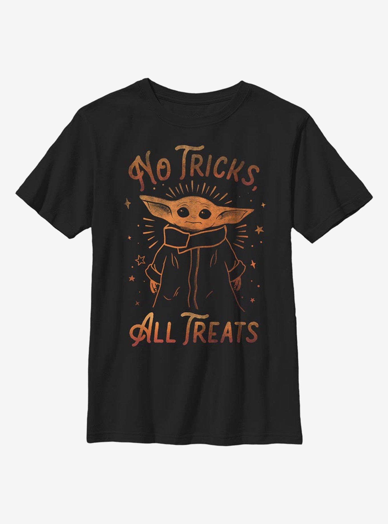 Star Wars The Mandalorian The Child No Tricks All Treats Youth T-Shirt, , hi-res