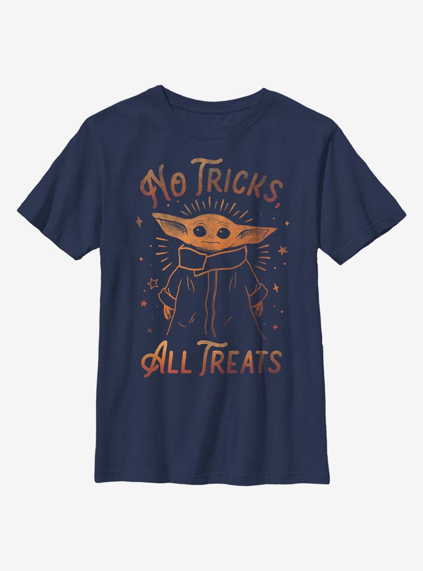 Star Wars The Mandalorian The Child No Tricks All Treats Youth T-Shirt