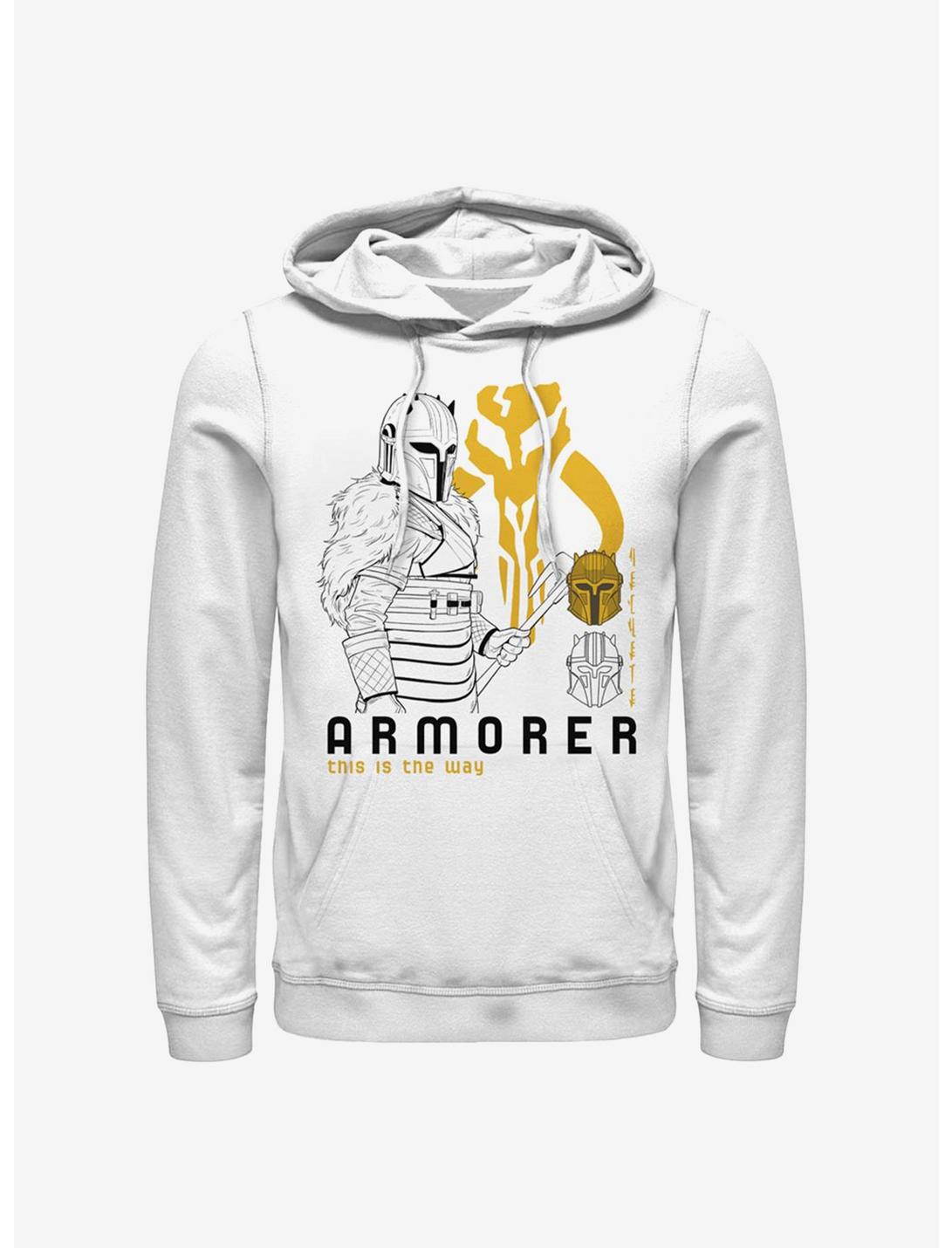 Star Wars The Mandalorian Armorer This Is The Way Armorer Hoodie, WHITE, hi-res