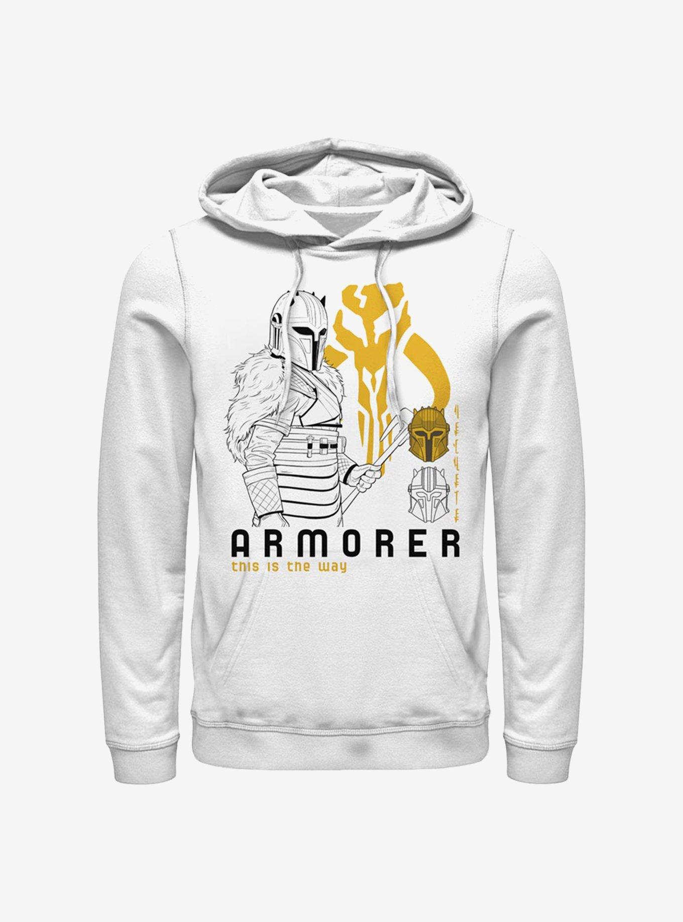 Star Wars The Mandalorian Armorer This Is The Way Armorer Hoodie, WHITE, hi-res