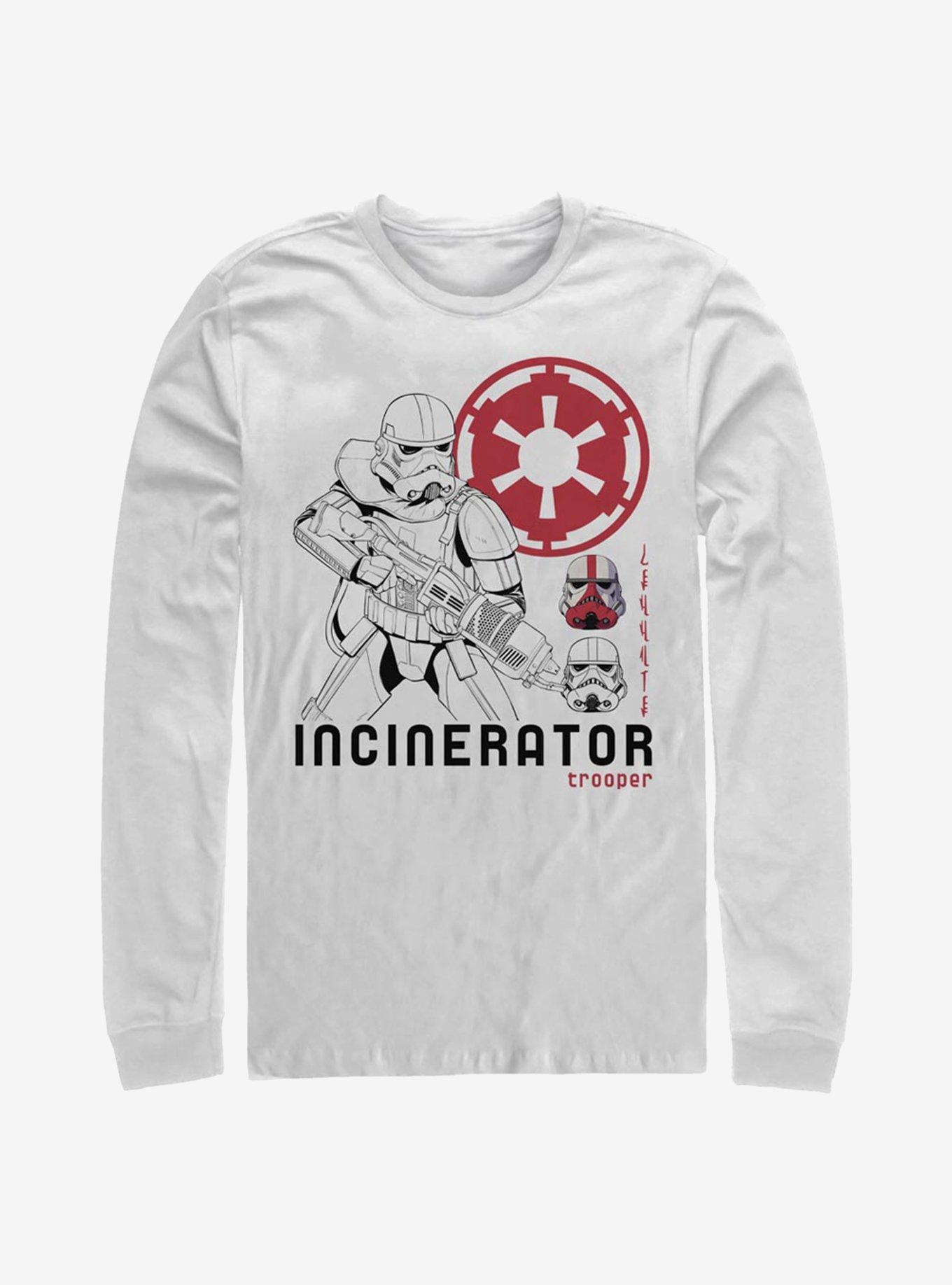 Star Wars The Mandalorian Incinerator Trooper Long-Sleeve T-Shirt, WHITE, hi-res
