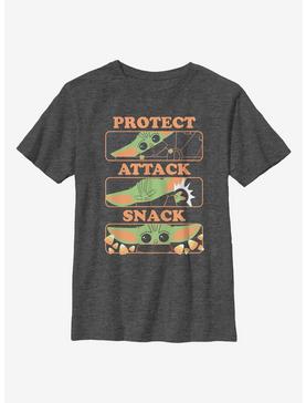 Star Wars The Mandalorian The Child Protect Attack Snack Youth T-Shirt, , hi-res