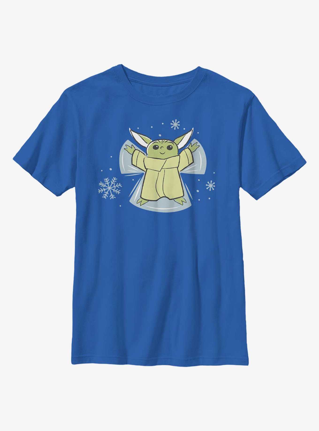 Star Wars The Mandalorian The Child Snow Angel Youth T-Shirt, , hi-res