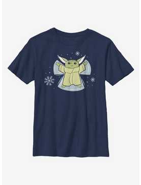 Star Wars The Mandalorian The Child Snow Angel Youth T-Shirt, , hi-res