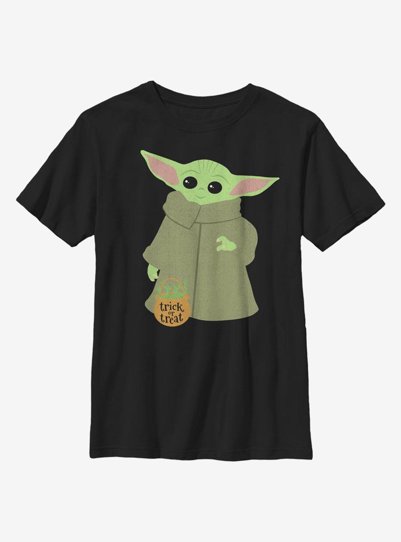 Star Wars The Mandalorian The Child Trick Or Treat Youth T-Shirt, BLACK, hi-res