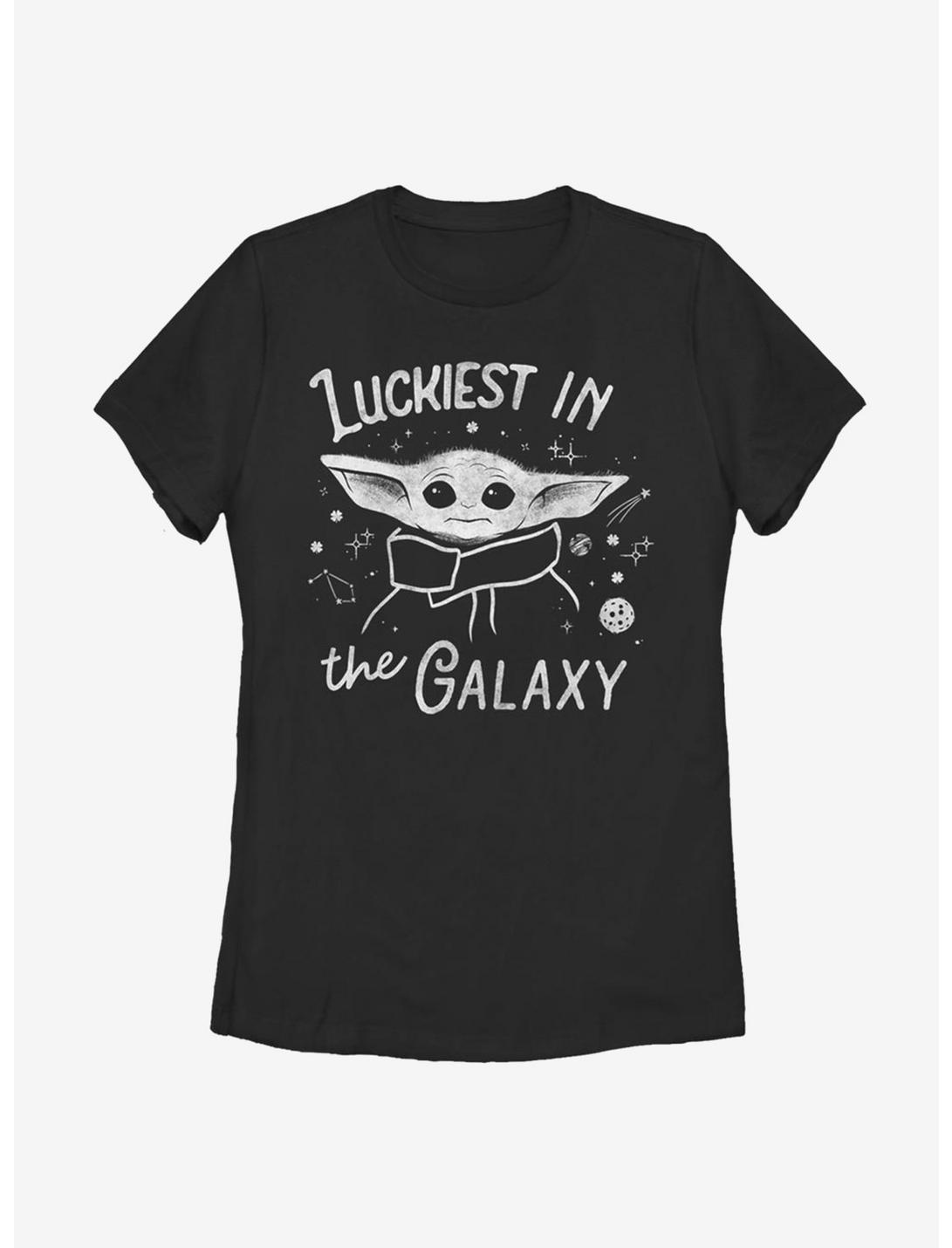 Star Wars The Mandalorian Luckiest In The Galaxy The Child Womens T-Shirt, BLACK, hi-res