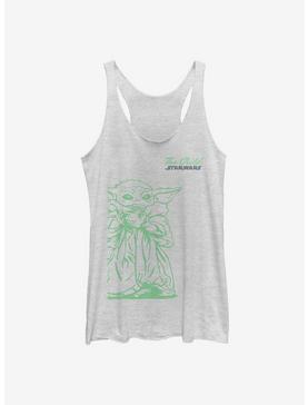 Star Wars The Mandalorian The Child Sipping Sketch Womens Tank Top, , hi-res