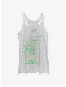 Star Wars The Mandalorian The Child Sipping Sketch Womens Tank Top, , hi-res