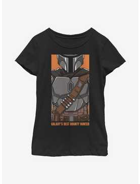 Star Wars The Mandalorian Galaxy's Best Bounty Hunter Youth Girls T-Shirt, , hi-res