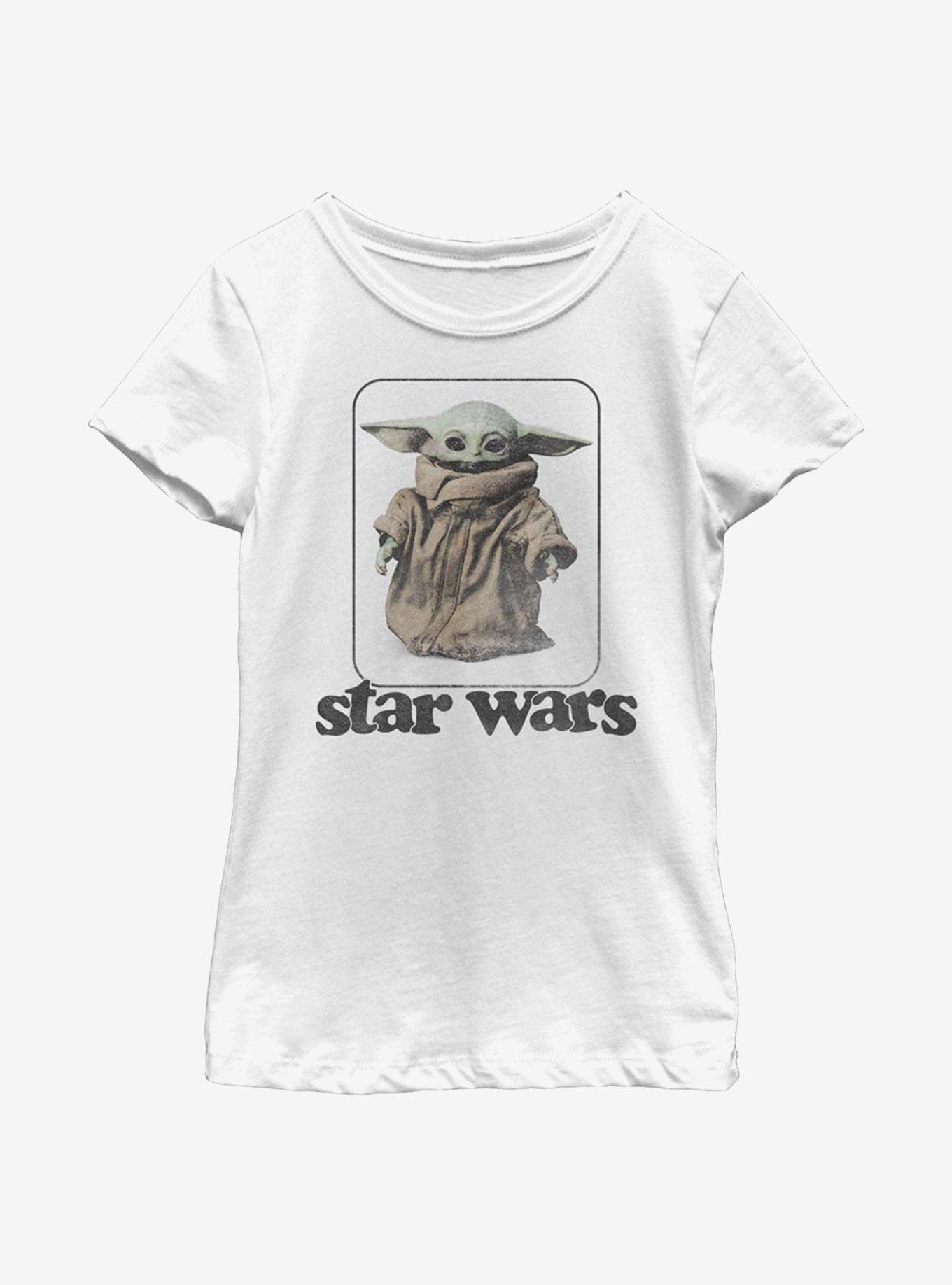 Star Wars The Mandalorian The Child Retro Youth Girls T-Shirt, WHITE, hi-res