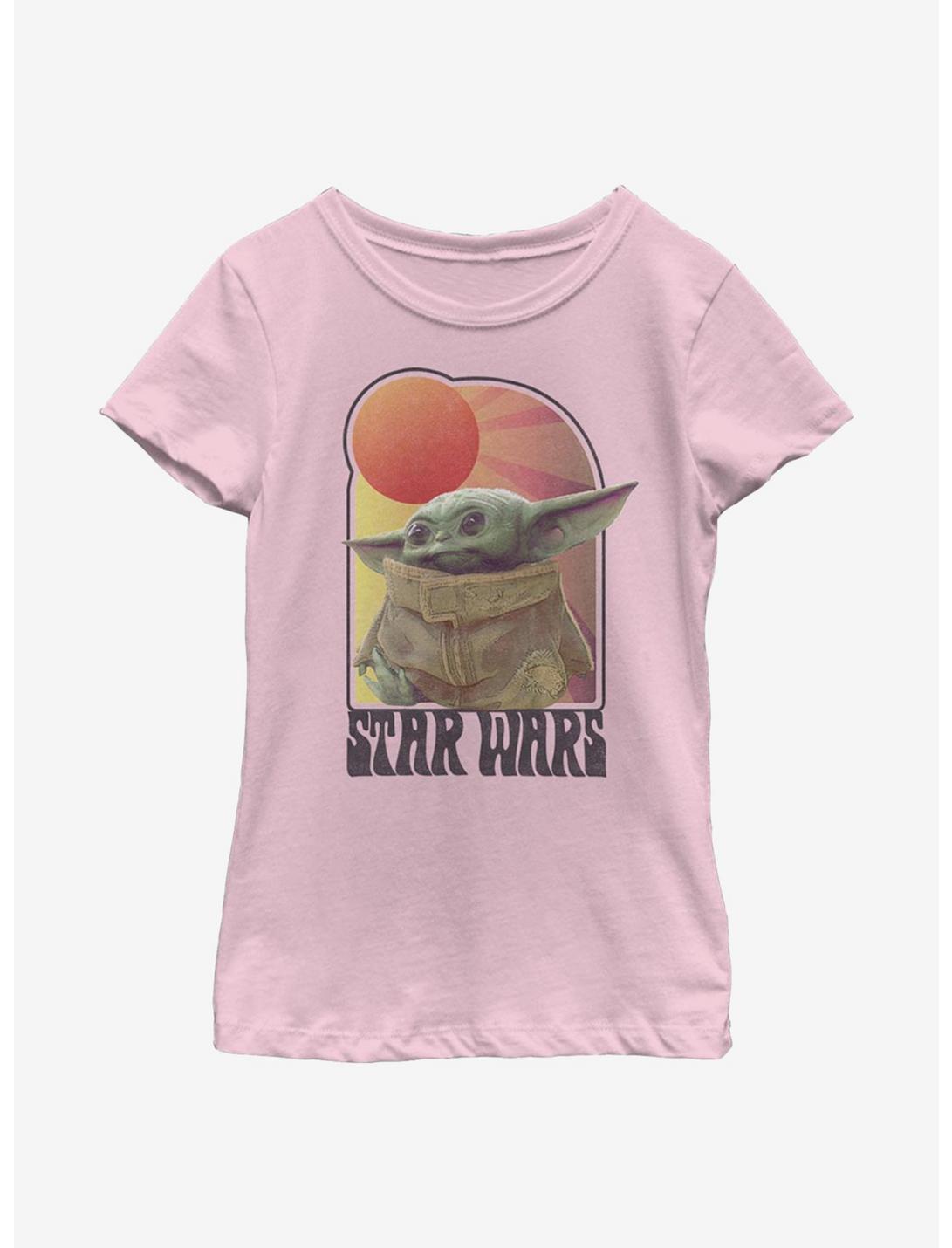 Star Wars The Mandalorian Vintage The Child Youth Girls T-Shirt, PINK, hi-res