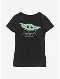 Star Wars The Mandalorian Painted The Child Youth Girls T-Shirt, BLACK, hi-res