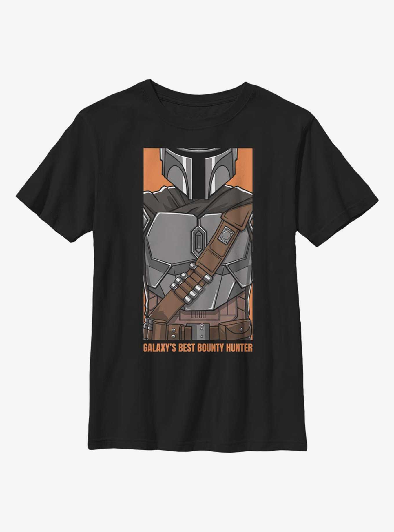 Star Wars The Mandalorian Galaxy's Best Bounty Hunter Youth T-Shirt, , hi-res