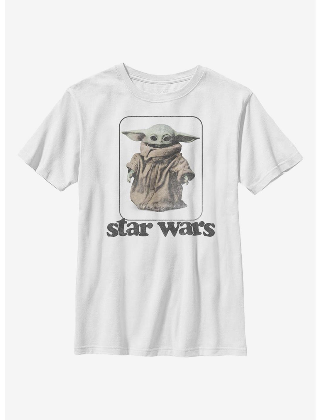 Star Wars The Mandalorian The Child Retro Youth T-Shirt, WHITE, hi-res