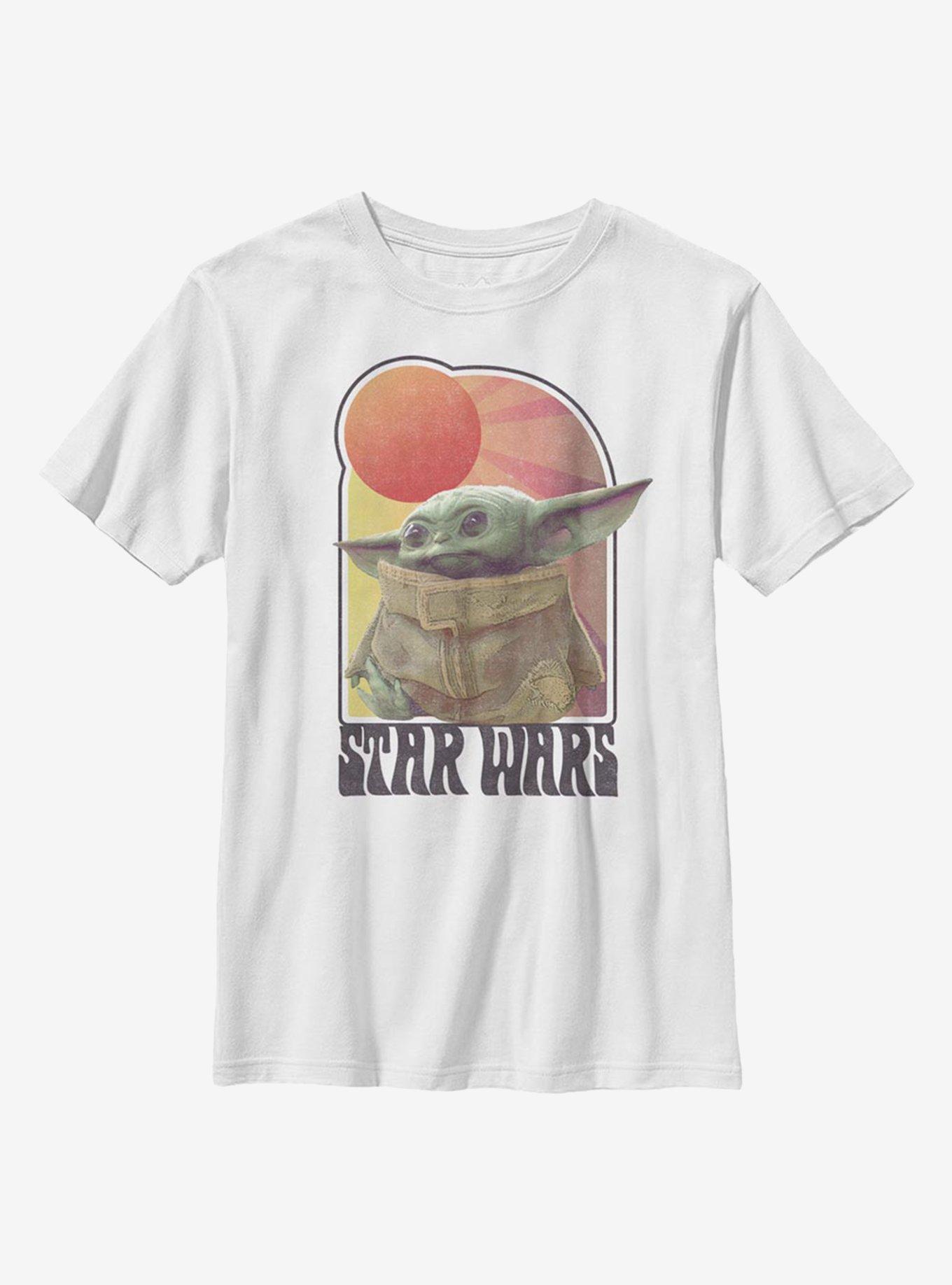 Star Wars The Mandalorian Vintage The Child Youth T-Shirt, WHITE, hi-res