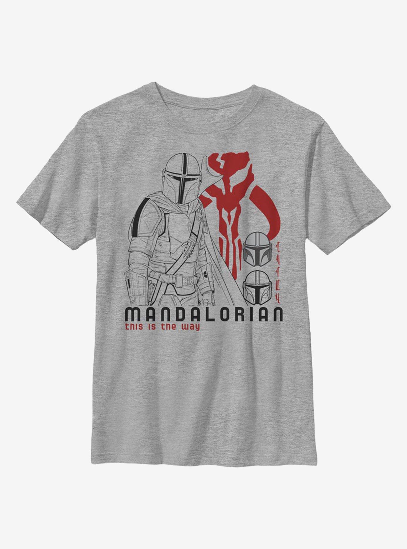 Star Wars The Mandalorian This Is The Way Youth T-Shirt, ATH HTR, hi-res