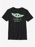 Star Wars The Mandalorian Painted The Child Youth T-Shirt, BLACK, hi-res