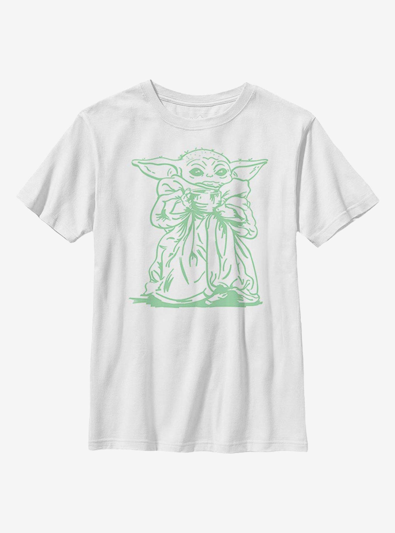 Star Wars The Mandalorian The Child Sketch Youth T-Shirt, , hi-res