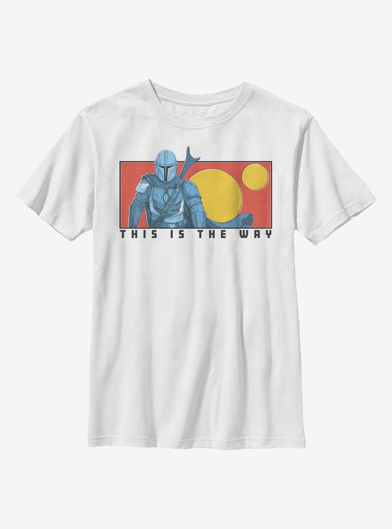 Star Wars The Mandalorian This Is The Way Sun Youth T-Shirt, WHITE, hi-res