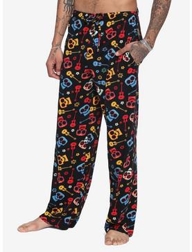 Disney Pixar Coco Guitar & Sugar Skull Pajama Pants, , hi-res