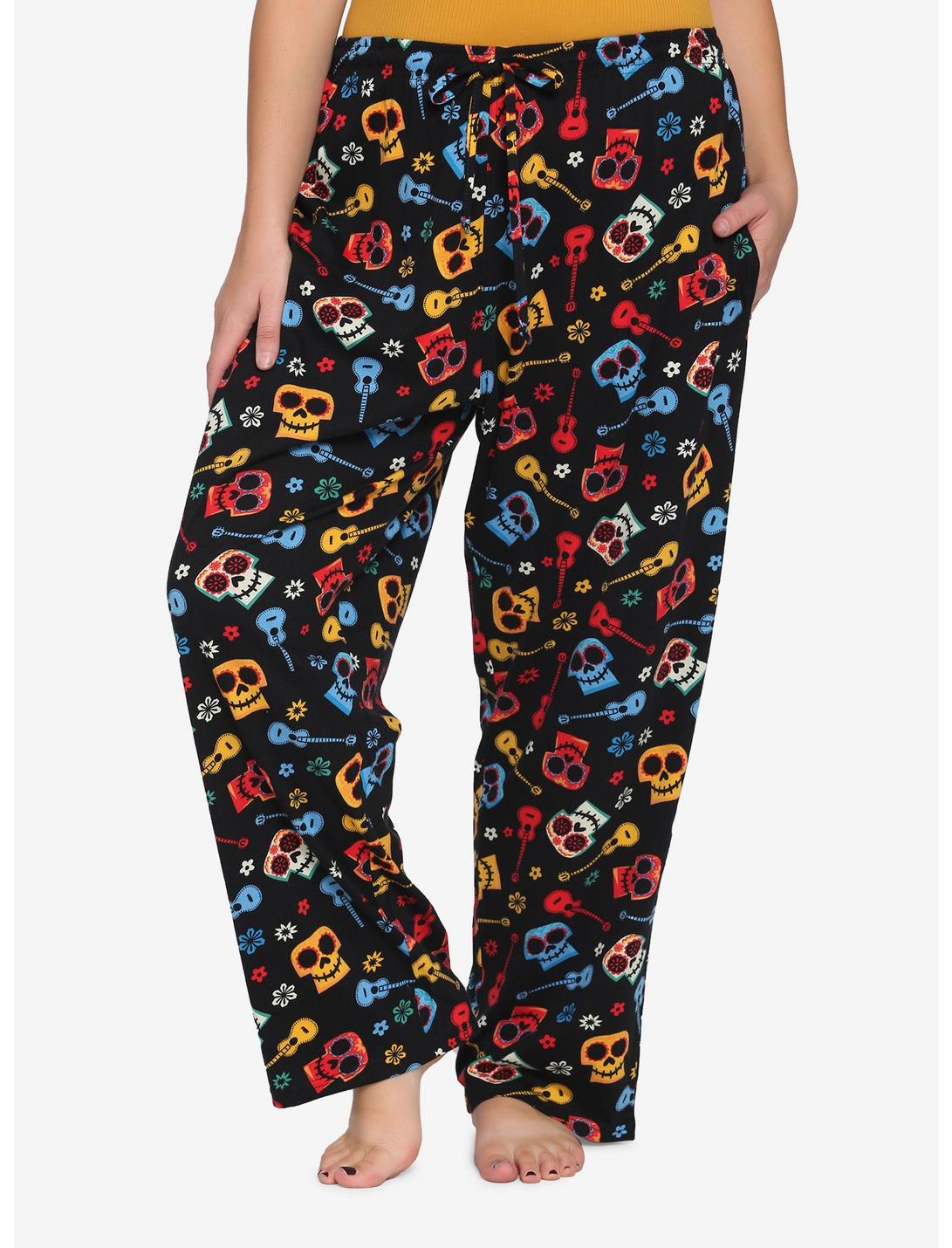 Disney Pixar Coco Guitar & Sugar Skull Pajama Pants Plus Size, MULTI, hi-res