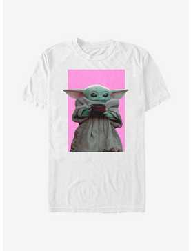 Star Wars The Mandalorian The Child Pink Background T-Shirt, , hi-res