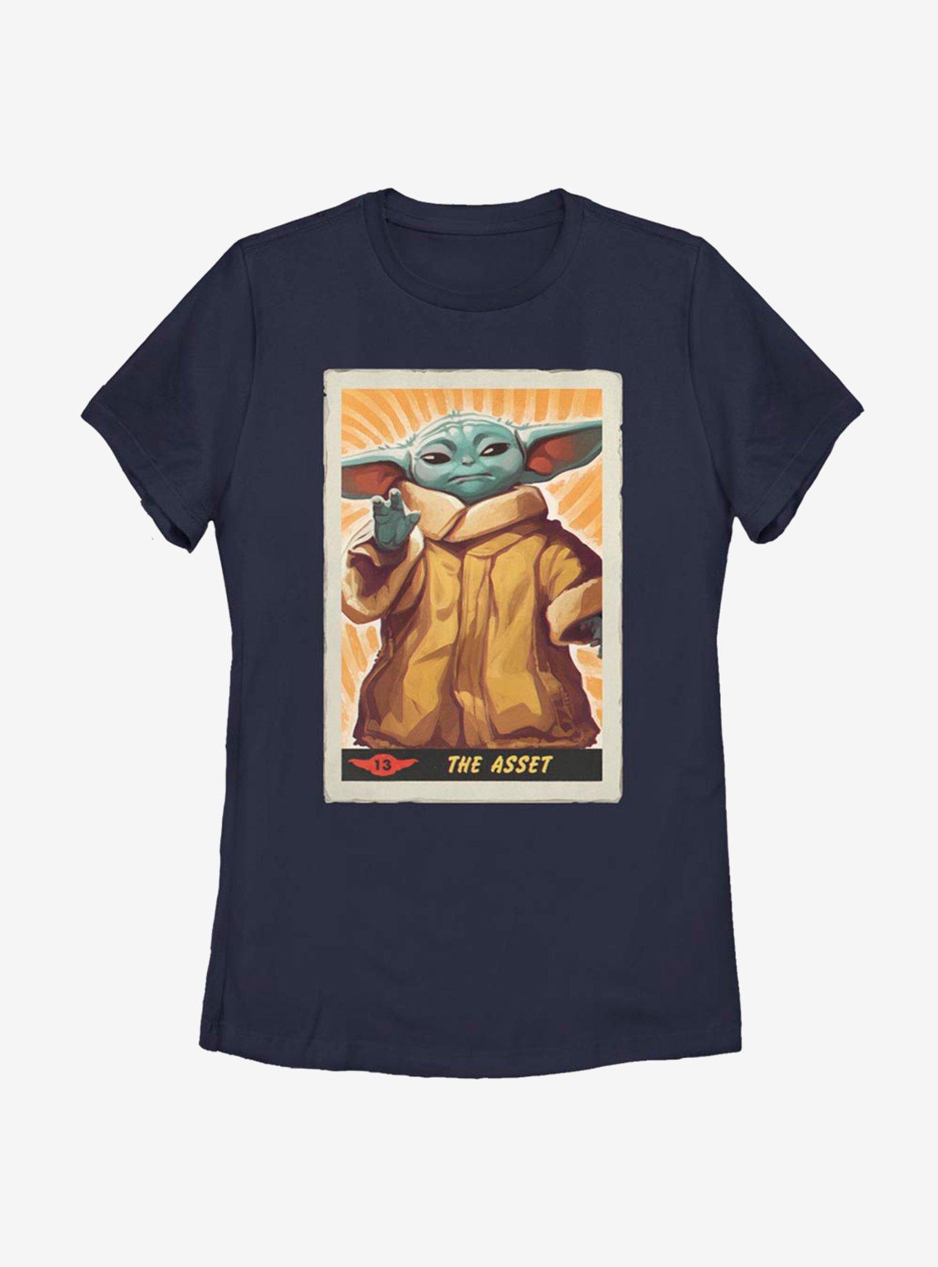 Star Wars The Mandalorian The Child Asset Poster Women T-Shirt, NAVY, hi-res