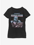 Star Wars The Mandalorian The Child Lone Wolf Youth Girls T-Shirt, BLACK, hi-res