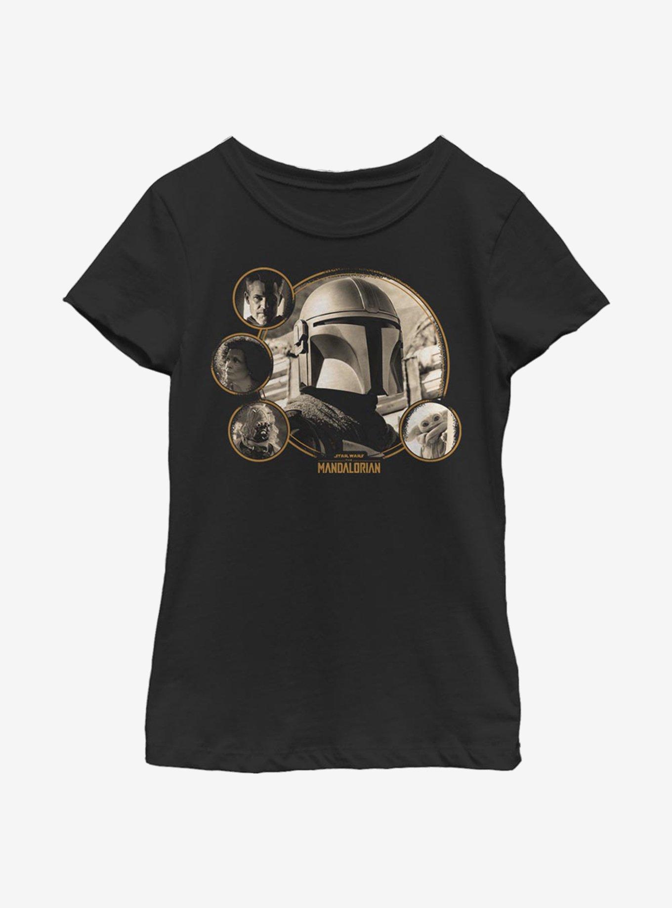 Star Wars The Mandalorian Mandomon Epi Mando Youth Girls T-Shirt, BLACK, hi-res