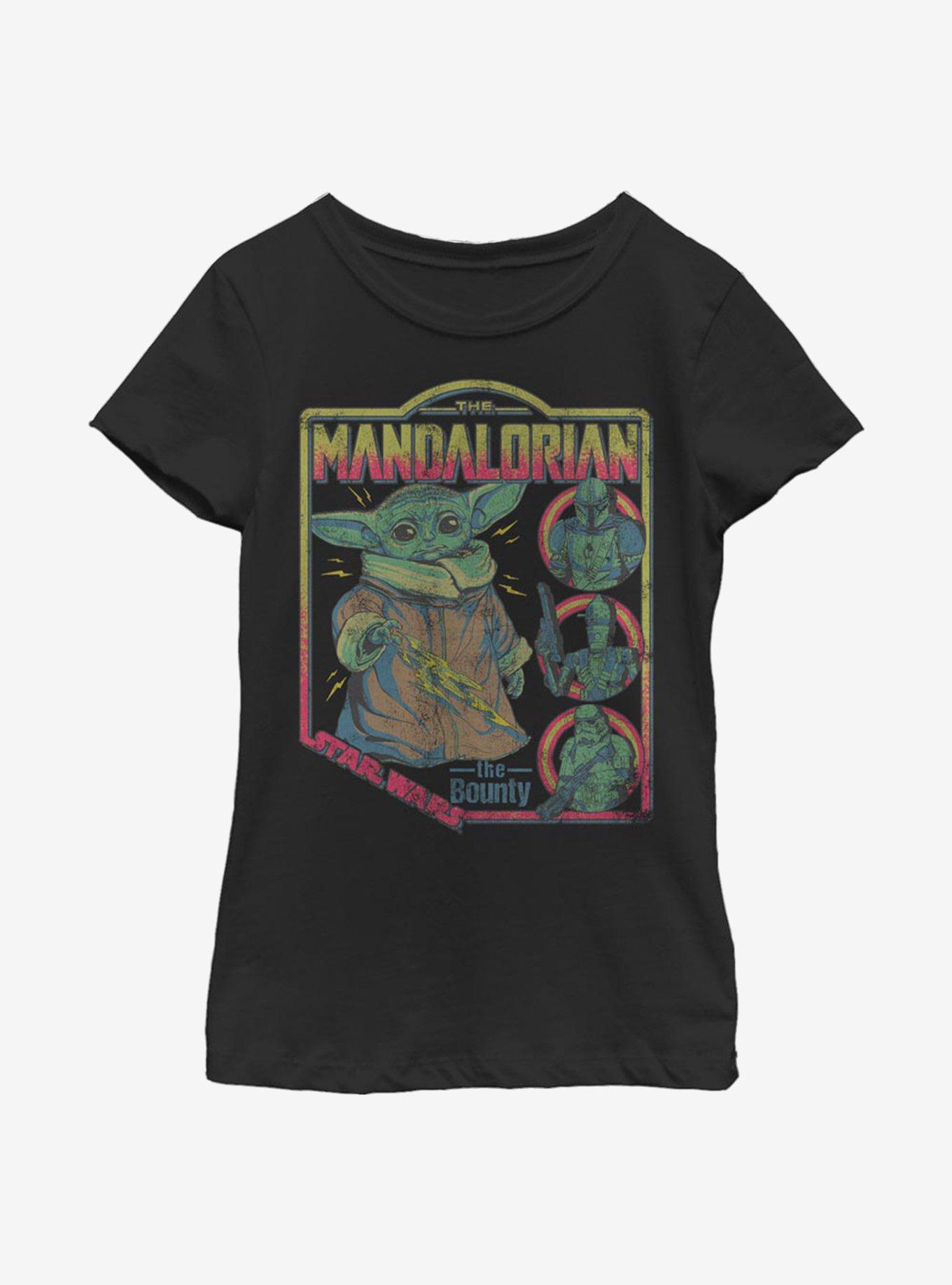 Star Wars The Mandalorian The Child Poster Youth Girls T-Shirt, BLACK, hi-res