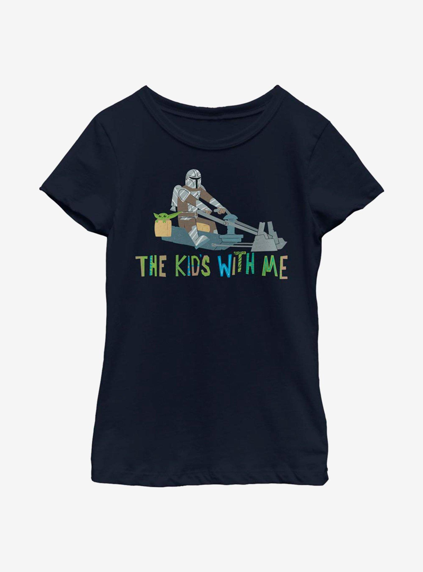 Star Wars The Mandalorian The Child The Kid's With Me Youth Girls T-Shirt, , hi-res