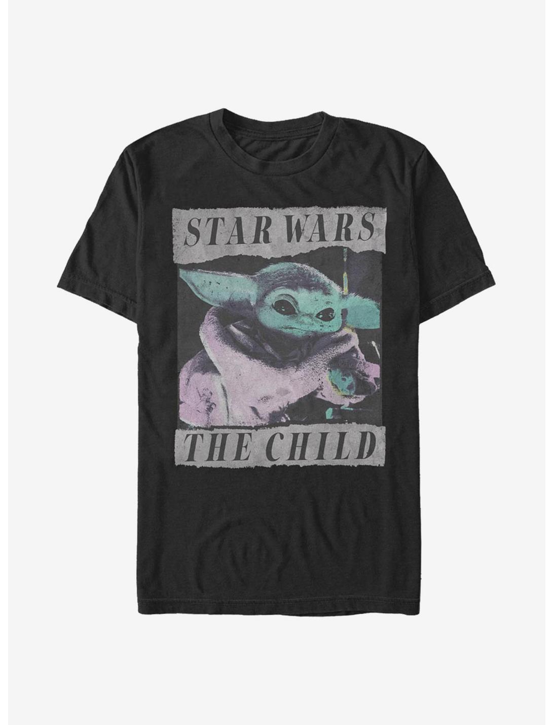 Star Wars The Mandalorian The Child Grungy Photo T-Shirt, BLACK, hi-res