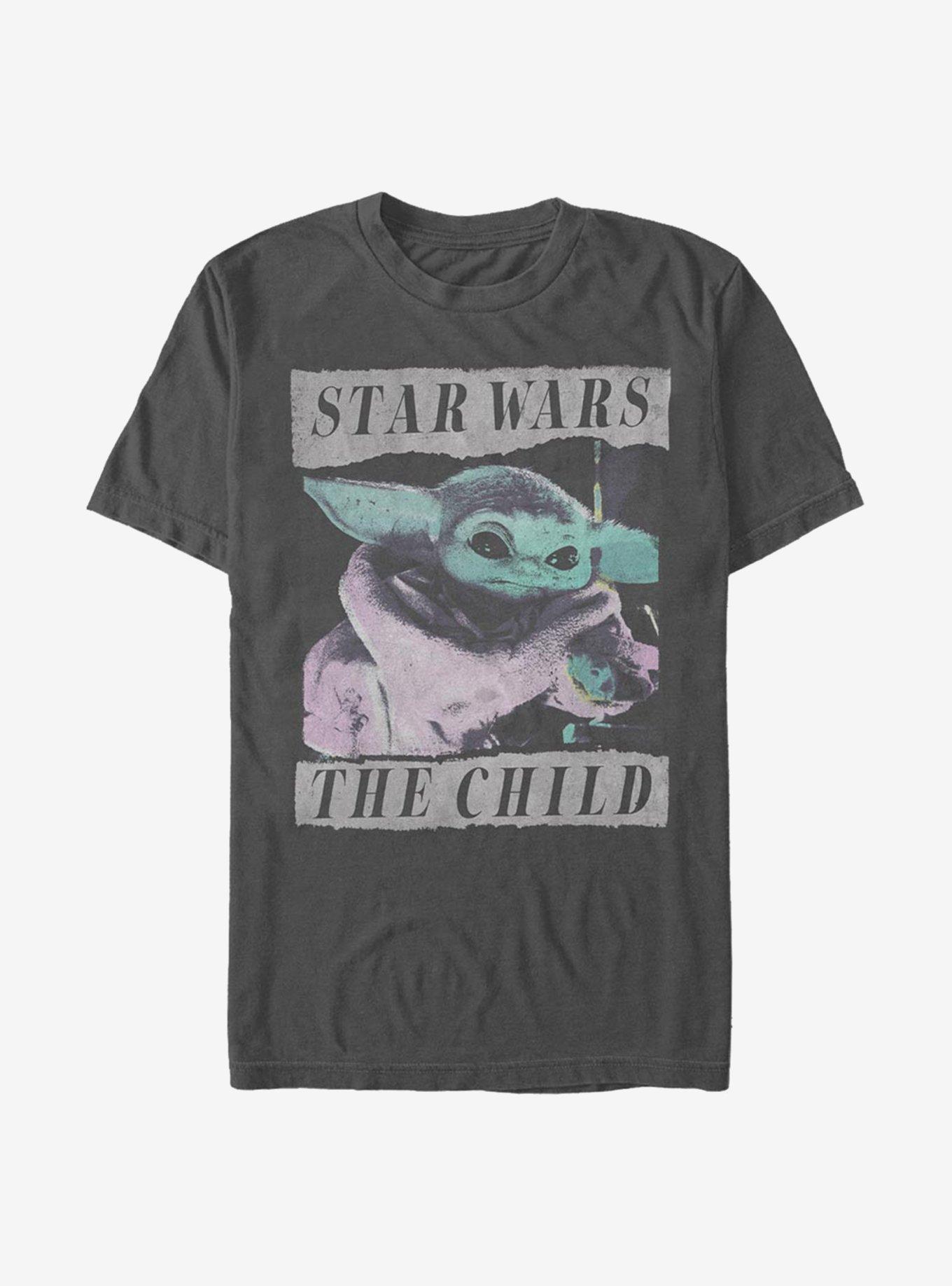 Star Wars The Mandalorian The Child Grungy Photo T-Shirt, CHARCOAL, hi-res