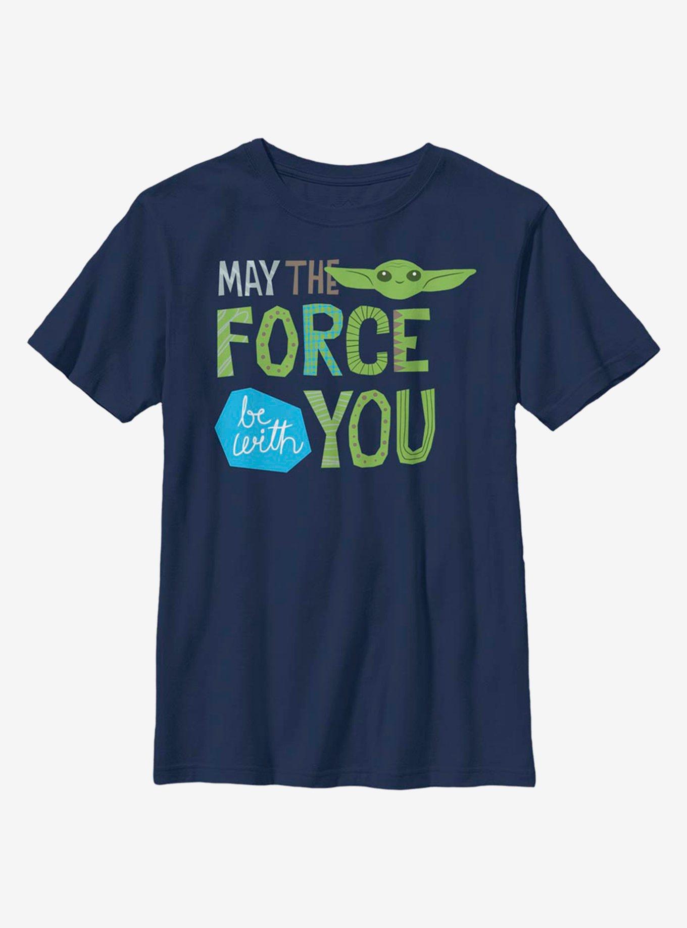 Star Wars The Mandalorian The Child May The Force Be With You Youth T-Shirt, , hi-res