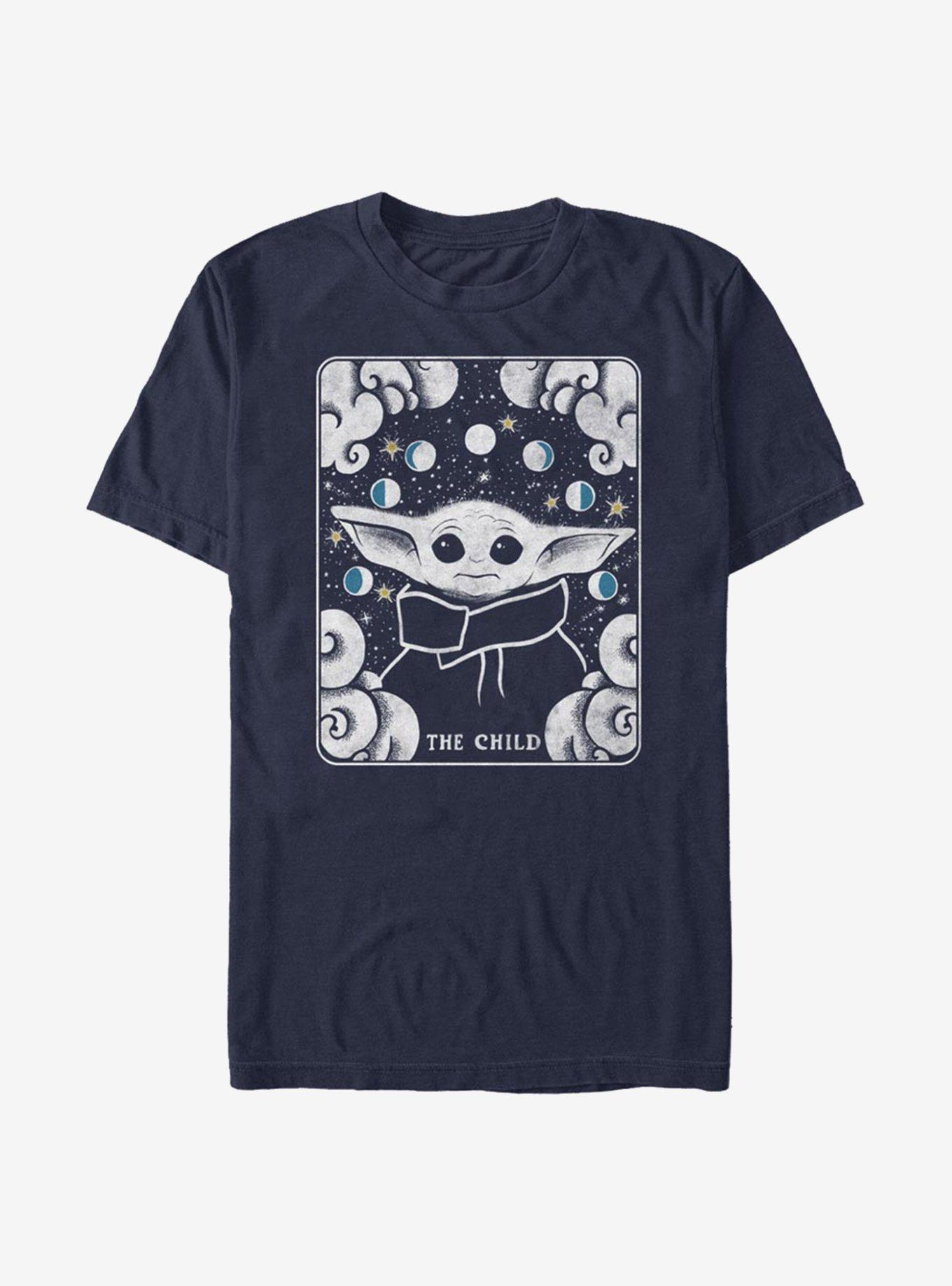 Star Wars The Mandalorian The Child Tarot T-Shirt, NAVY, hi-res