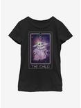 Star Wars The Mandalorian The Child Cosmic Tarot Youth Girls T-Shirt, BLACK, hi-res