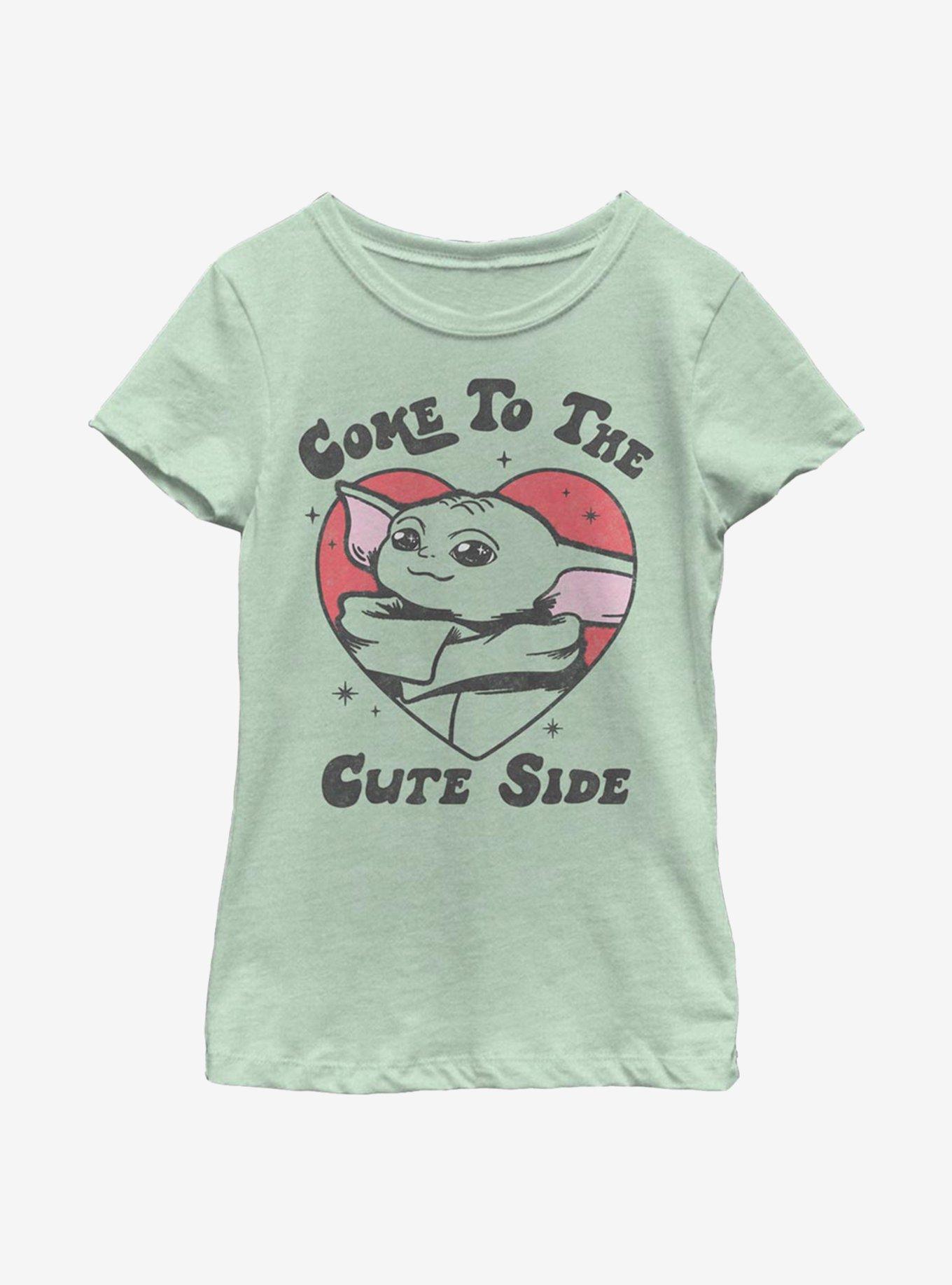Star Wars The Mandalorian The Child Come To The Cute Side Youth Girls T-Shirt, , hi-res