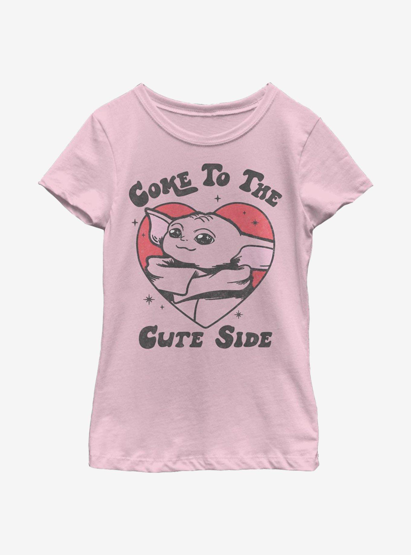 Star Wars The Mandalorian The Child Come To The Cute Side Youth Girls T-Shirt, , hi-res