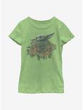 Star Wars The Mandalorian The Child Flowers Youth Girls T-Shirt, GRN APPLE, hi-res