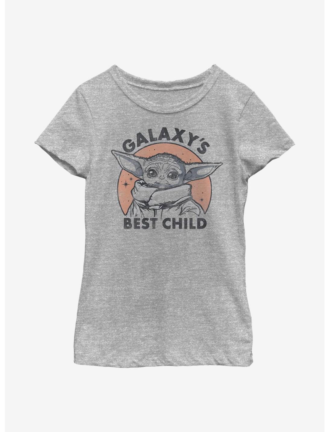 Star Wars The Mandalorian Galaxy's Best Child Youth Girls T-Shirt, ATH HTR, hi-res